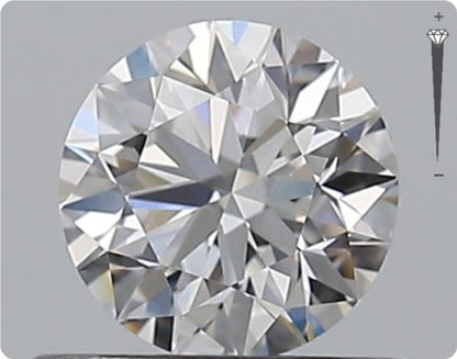 Natural 0.56ct GIA Diamond | Color D | Clarity VS1 | Round Cut | EX EX EX #D10550