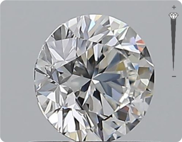 Natürlicher 0.60ct GIA Diamant | Farbe E | Reinheit VVS1 | Rundschliff | EX EX EX #D10551