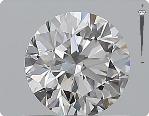 Natürlicher 0.60ct GIA Diamant | Farbe E | Reinheit VVS1 | Rundschliff | EX EX EX #D10551