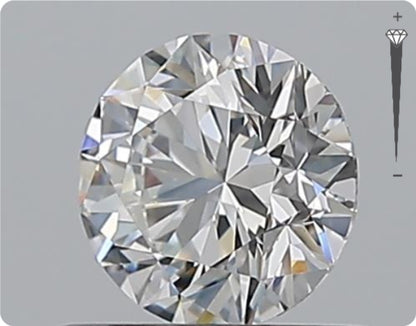 Natürlicher 0.60ct GIA Diamant | Farbe E | Reinheit VVS1 | Rundschliff | EX EX EX #D10551