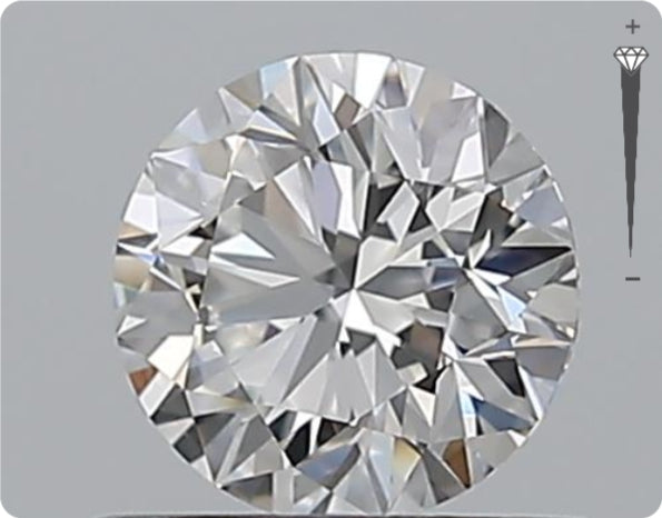 Natürlicher 0.60ct GIA Diamant | Farbe E | Reinheit VVS1 | Rundschliff | EX EX EX #D10551
