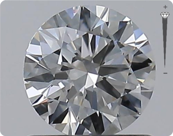 Natural 0.70ct GIA Diamond | Color D | Clarity VVS2 | Round Cut | EX EX EX #D10553