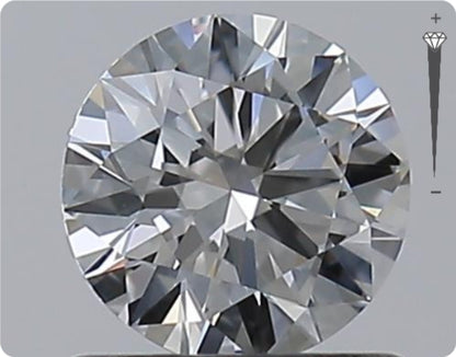 Natural 0.70ct GIA Diamond | Color D | Clarity VVS2 | Round Cut | EX EX EX #D10553
