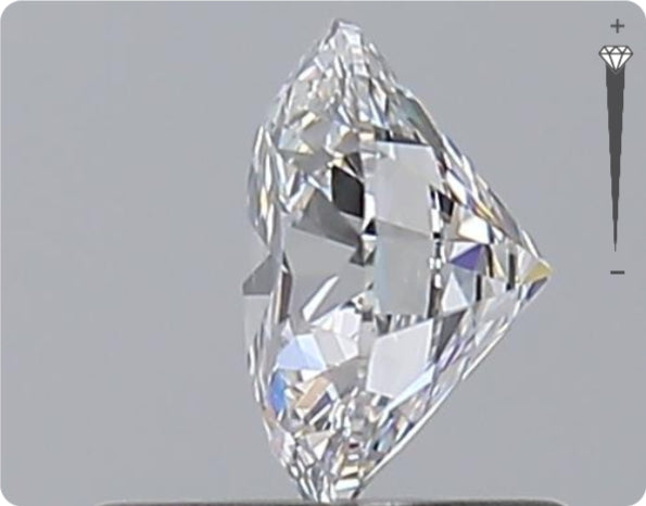 Natural 0.70ct GIA Diamond | Color D | Clarity VVS2 | Round Cut | EX EX EX #D10553