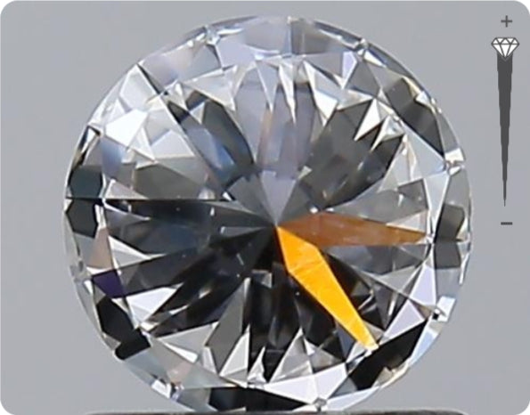 Natural 0.70ct GIA Diamond | Color D | Clarity VVS2 | Round Cut | EX EX EX #D10553