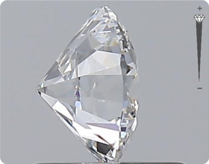Natural 0.70ct GIA Diamond | Color D | Clarity VVS2 | Round Cut | EX EX EX #D10553