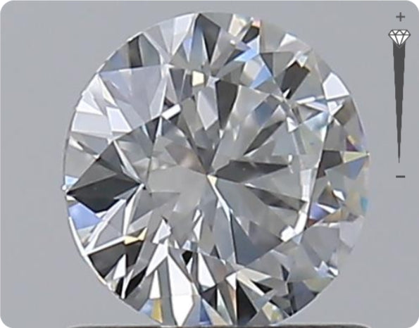 Natural 0.70ct GIA Diamond | Color D | Clarity VVS2 | Round Cut | EX EX EX #D10553