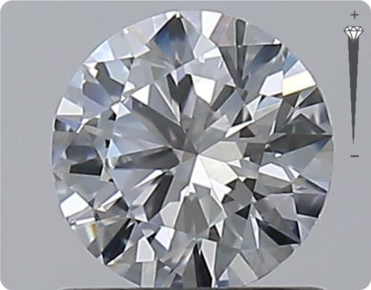 Natural 0.70ct GIA Diamond | Color D | Clarity VVS2 | Round Cut | EX EX EX #D10553
