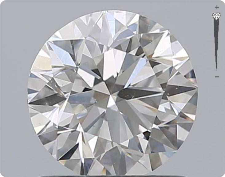 Natürlicher 0.90ct GIA Diamant | Farbe D | Reinheit SI1 | Rundschliff | EX EX EX #D10554