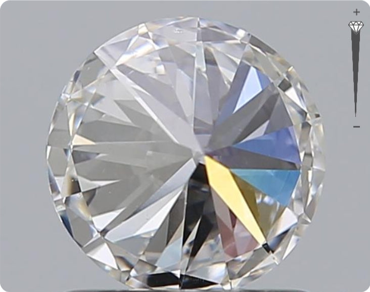 Natürlicher 0.90ct GIA Diamant | Farbe D | Reinheit SI1 | Rundschliff | EX EX EX #D10554