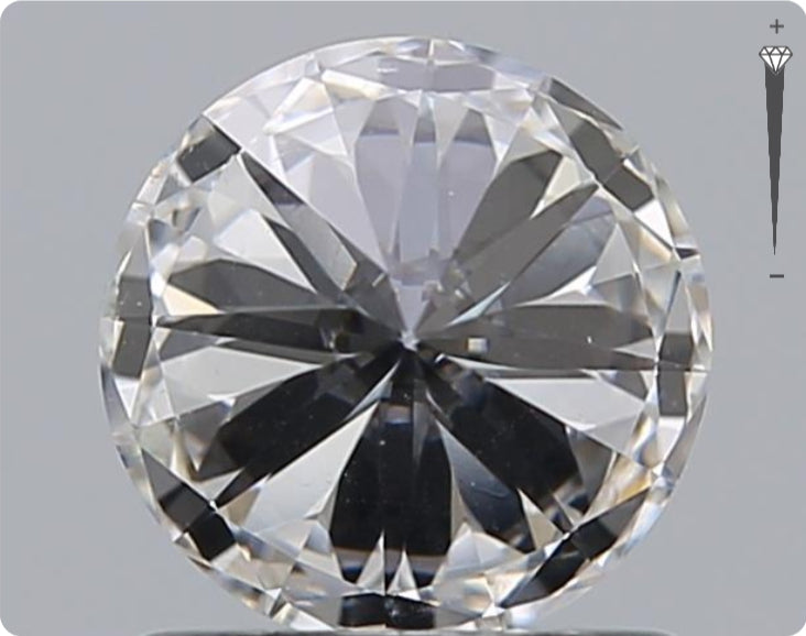 Natürlicher 0.90ct GIA Diamant | Farbe D | Reinheit SI1 | Rundschliff | EX EX EX #D10554