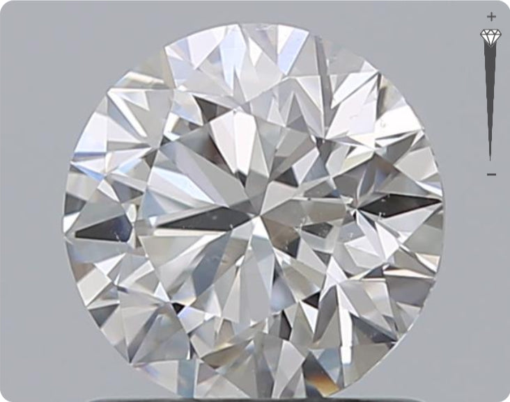 Natürlicher 0.90ct GIA Diamant | Farbe D | Reinheit SI1 | Rundschliff | EX EX EX #D10554