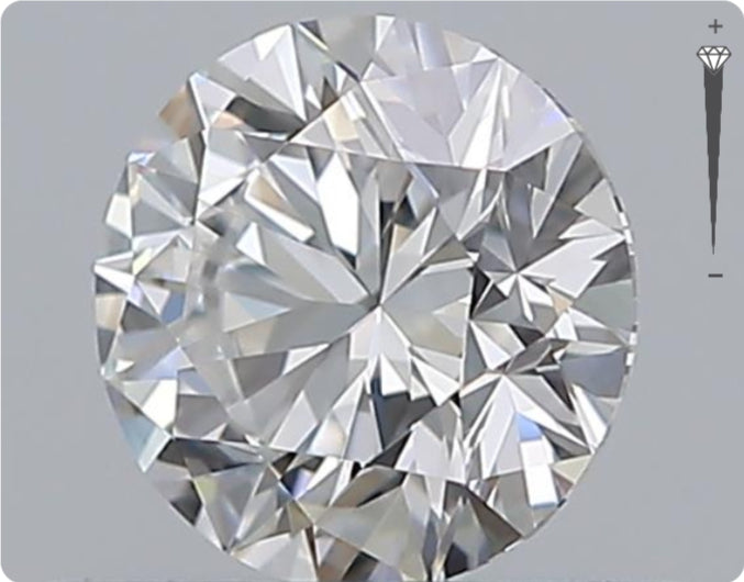 Natürlicher 0.52ct GIA Diamant | Farbe D | Reinheit VVS1 | Rundschliff | EX EX EX #D10555