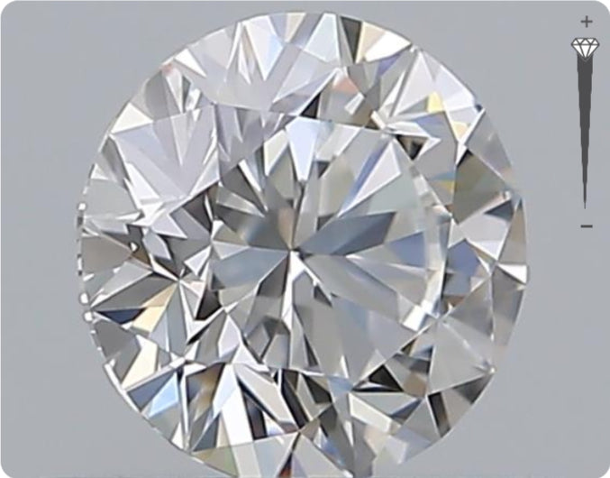 Natürlicher 0.52ct GIA Diamant | Farbe D | Reinheit VVS1 | Rundschliff | EX EX EX #D10555