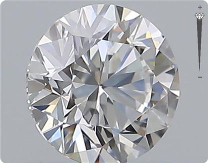 Natürlicher 0.52ct GIA Diamant | Farbe D | Reinheit VVS1 | Rundschliff | EX EX EX #D10555