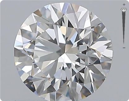 Natürlicher 0.52ct GIA Diamant | Farbe D | Reinheit VVS1 | Rundschliff | EX EX EX #D10555