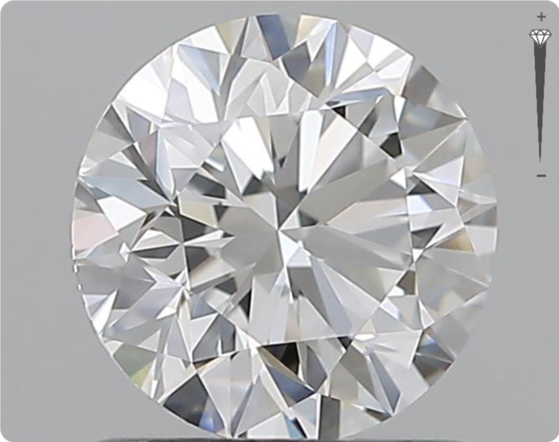 Natürlicher 0.91ct GIA Diamant | Farbe E | Reinheit VVS1 | Rundschliff | EX EX EX #D10557