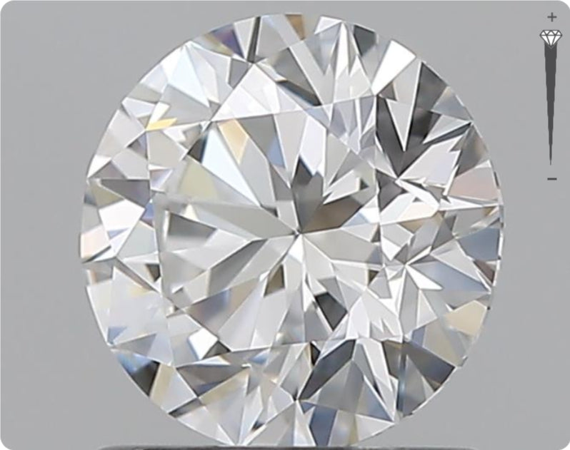 Natürlicher 0.91ct GIA Diamant | Farbe E | Reinheit VVS1 | Rundschliff | EX EX EX #D10557