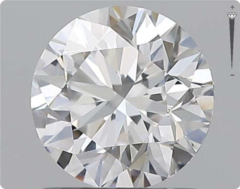 Natürlicher 0.91ct GIA Diamant | Farbe E | Reinheit VVS1 | Rundschliff | EX EX EX #D10557
