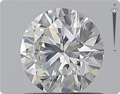 Natürlicher 0.70ct GIA Diamant | Farbe H | Reinheit SI2 | Rundschliff | EX EX EX #D10558