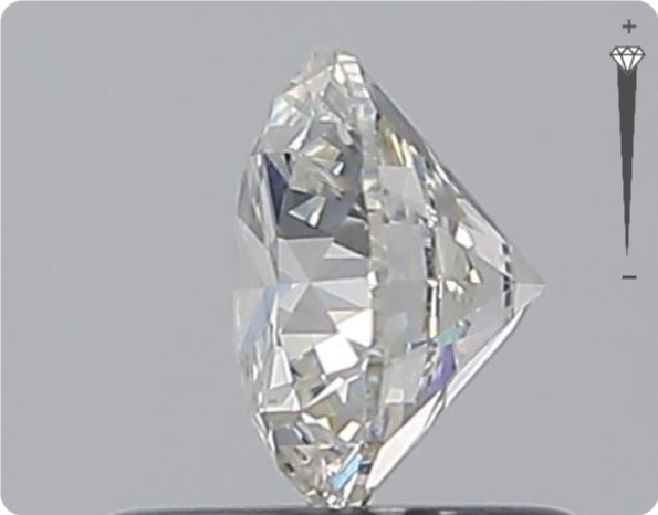 Natürlicher 0.70ct GIA Diamant | Farbe H | Reinheit SI2 | Rundschliff | EX EX EX #D10558