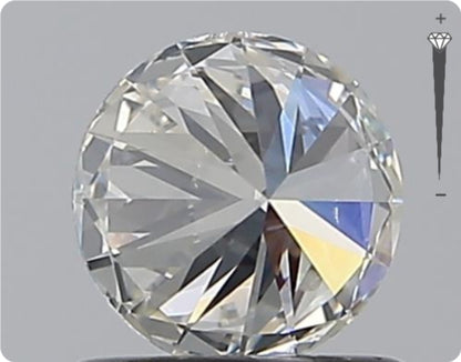 Natürlicher 0.70ct GIA Diamant | Farbe H | Reinheit SI2 | Rundschliff | EX EX EX #D10558