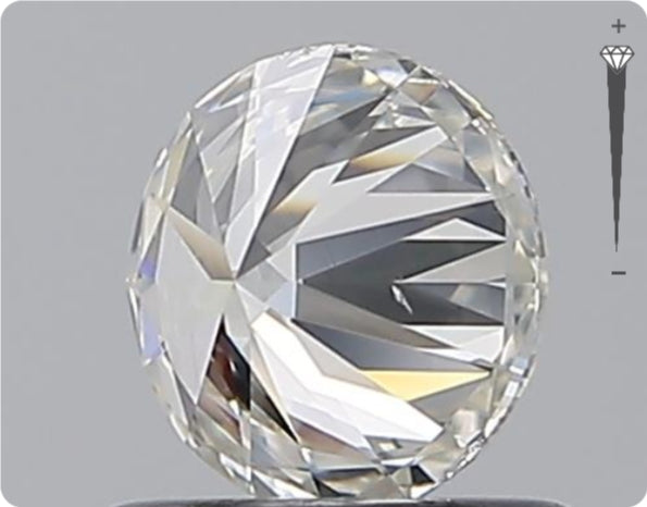 Natürlicher 0.70ct GIA Diamant | Farbe H | Reinheit SI2 | Rundschliff | EX EX EX #D10558