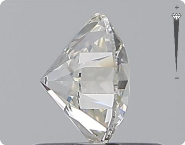 Natürlicher 0.70ct GIA Diamant | Farbe H | Reinheit SI2 | Rundschliff | EX EX EX #D10558