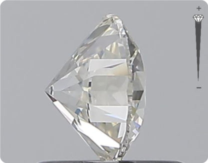 Natürlicher 0.70ct GIA Diamant | Farbe H | Reinheit SI2 | Rundschliff | EX EX EX #D10558