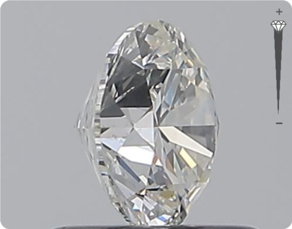Natürlicher 0.70ct GIA Diamant | Farbe H | Reinheit SI2 | Rundschliff | EX EX EX #D10558