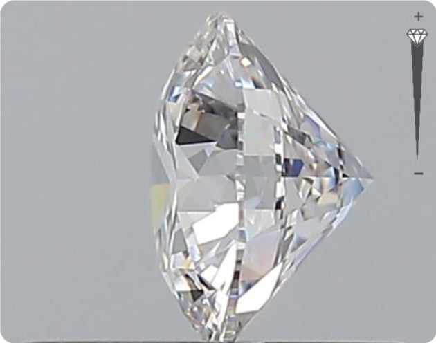 Natural 0.50ct GIA Diamond | Color E | Clarity IF | Round Cut | EX EX VG #D10559