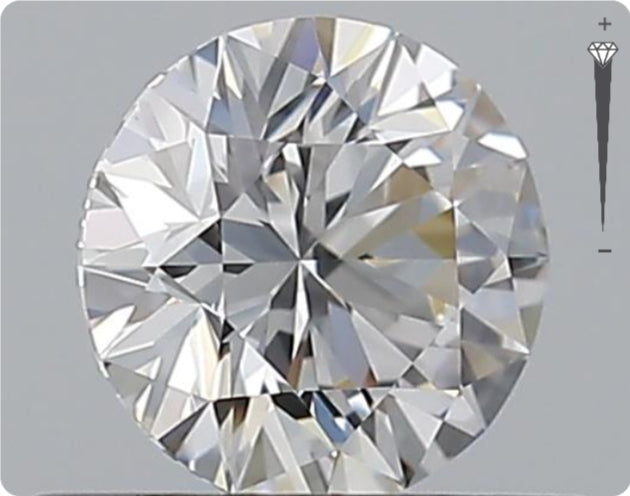 Natural 0.50ct GIA Diamond | Color E | Clarity IF | Round Cut | EX EX VG #D10559