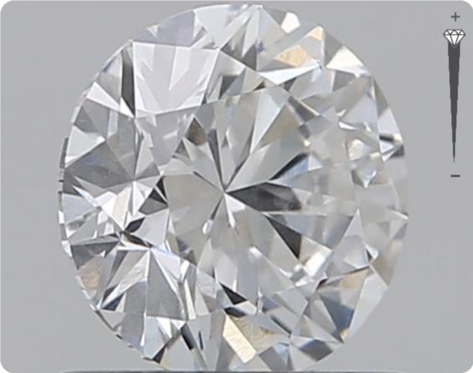 Natural 0.73ct GIA Diamond | Color D | Clarity SI2 | Round Cut | EX EX EX #D10560