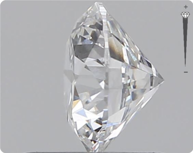 Natural 0.73ct GIA Diamond | Color D | Clarity SI2 | Round Cut | EX EX EX #D10560