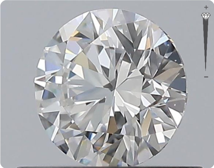 Natural 0.50ct GIA Diamond | Color E | Clarity VS1 | Round Cut | EX EX EX #D10561
