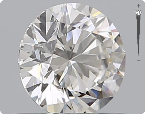 Natural 0.53ct GIA Diamond | Color E | Clarity VVS1 | Round Brilliant Cut | EX EX EX #D10562