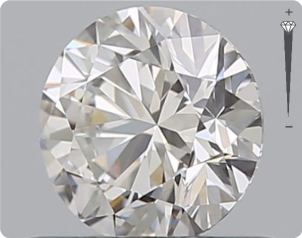 Natural 0.53ct GIA Diamond | Color E | Clarity VVS1 | Round Brilliant Cut | EX EX EX #D10562