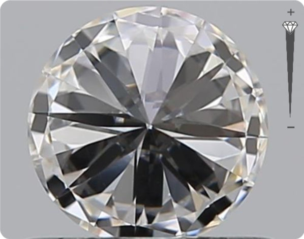 Natural 0.53ct GIA Diamond | Color E | Clarity VVS1 | Round Brilliant Cut | EX EX EX #D10562
