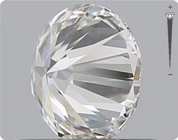 Natural 0.53ct GIA Diamond | Color E | Clarity VVS1 | Round Brilliant Cut | EX EX EX #D10562