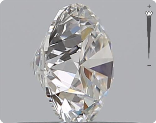 Natural 0.53ct GIA Diamond | Color E | Clarity VVS1 | Round Brilliant Cut | EX EX EX #D10562
