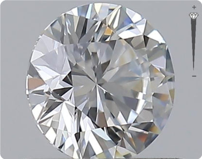 Natürlicher 0.55ct GIA Diamant | Farbe E | Reinheit VVS2 | Rundschliff | EX EX EX #D10563