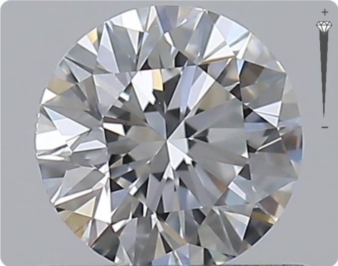 Natürlicher 0.55ct GIA Diamant | Farbe E | Reinheit VVS2 | Rundschliff | EX EX EX #D10563