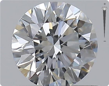 Natürlicher 0.55ct GIA Diamant | Farbe E | Reinheit VVS2 | Rundschliff | EX EX EX #D10563