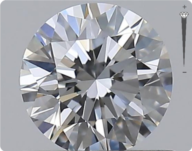 Natürlicher 0.55ct GIA Diamant | Farbe E | Reinheit VVS2 | Rundschliff | EX EX EX #D10563