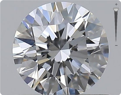 Natürlicher 0.55ct GIA Diamant | Farbe E | Reinheit VVS2 | Rundschliff | EX EX EX #D10563
