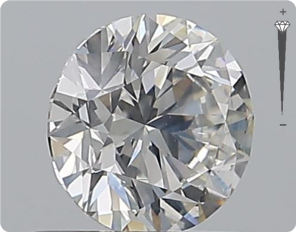 Natürlicher 0.70ct GIA Diamant | Farbe G | Reinheit SI1 | Rundschliff | EX EX EX #D10564