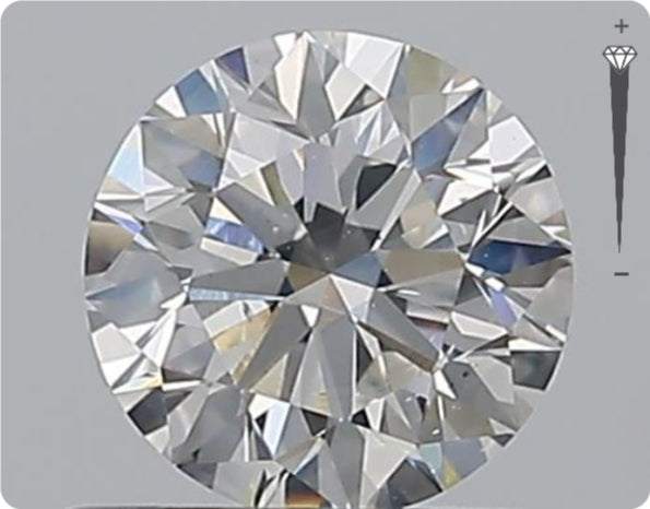 Natürlicher 0.70ct GIA Diamant | Farbe G | Reinheit SI1 | Rundschliff | EX EX EX #D10564