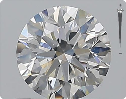 Natürlicher 0.70ct GIA Diamant | Farbe G | Reinheit SI1 | Rundschliff | EX EX EX #D10564