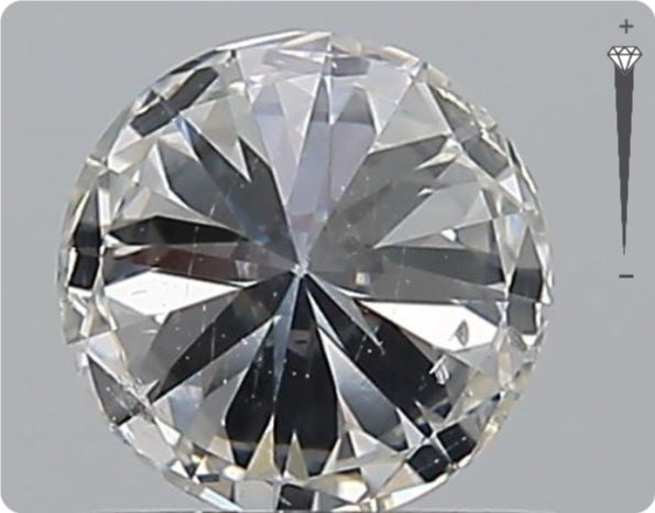 Natürlicher 0.70ct GIA Diamant | Farbe G | Reinheit SI1 | Rundschliff | EX EX EX #D10564