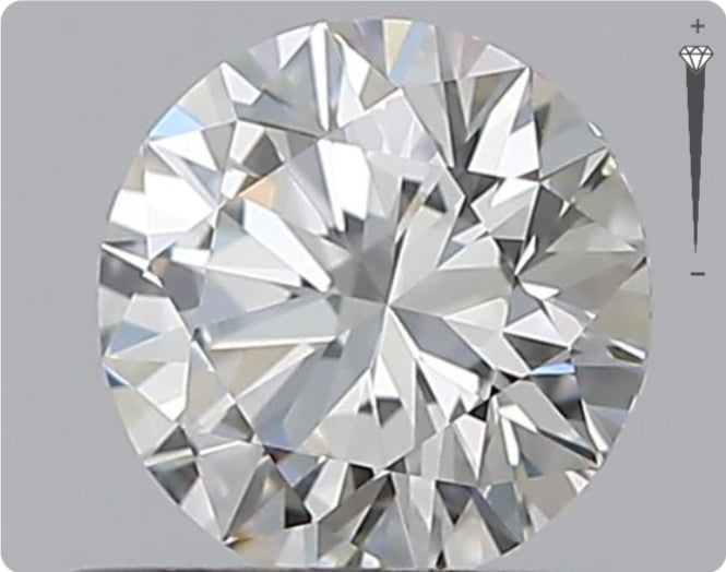 Natürlicher 0.51ct GIA Diamant | Farbe H | Reinheit IF | Rundschliff | EX EX EX #D10565